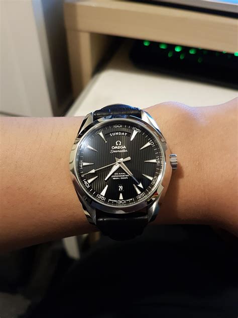 omega seamaster aqua terra day-date mens watch|omega aqua terra 150m quartz.